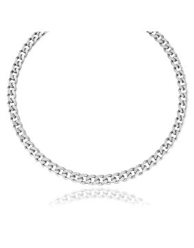Lykka Basics silver curb chain 8,5 mm