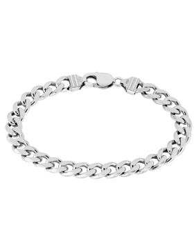 Lykken Basics silver curb chain bracelet 8,5 mm