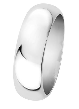 Lykka Casuals plain band ring 7 mm