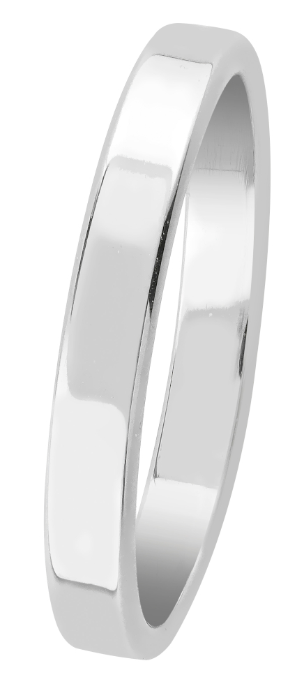 Lykka Casuals plain band ring flat 3 mm