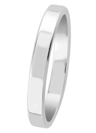 Lykka Casuals plain band ring flat 3 mm