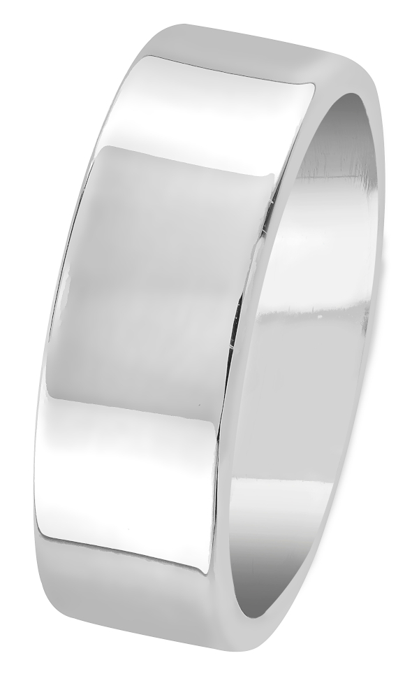 Lykka Casuals plain band ring flat 7 mm