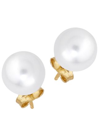 Lykka Pearls pearl gold stud earrings 8,5 mm