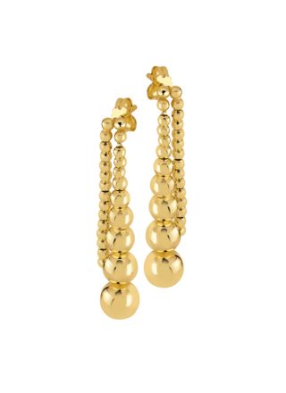 Lykka Casuals ball earrings goldplated silver