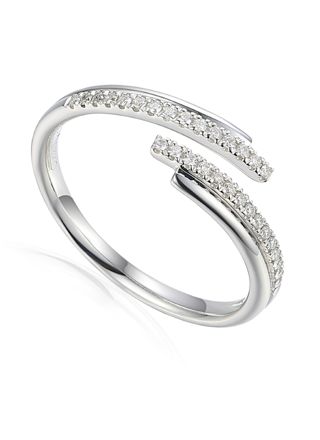 Lykka Elegance bypass diamond ring 0,10 ct