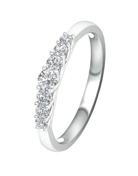 Lykken Elegance cathedral side-stone diamond ring 0,33 ct
