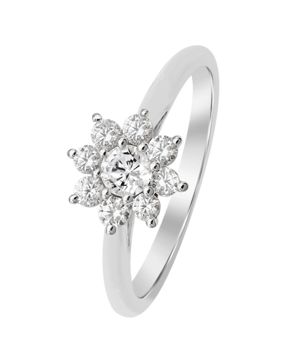 Lykka Elegance flower diamond ring 0,52 ct