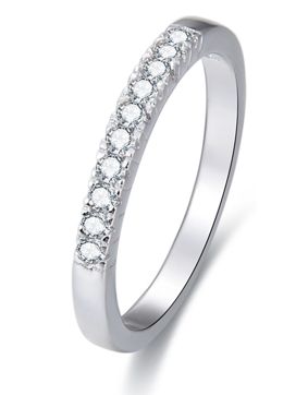 Lykka Casuals anniversary silver ring 2,3 mm