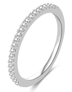 Lykken Casuals silver anniversary ring 1 mm