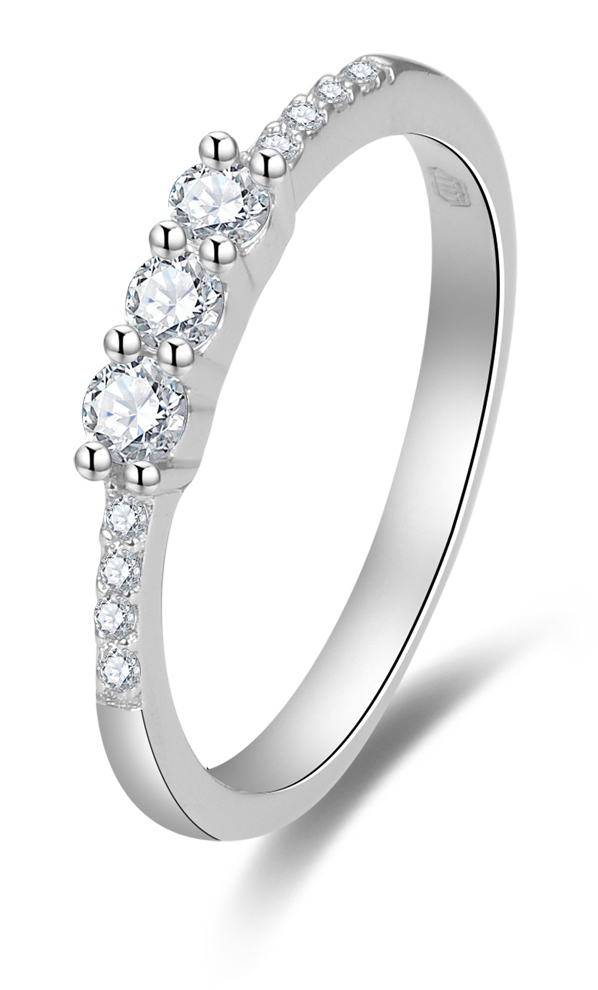 Lykka Casuals multi-stone silver ring-170