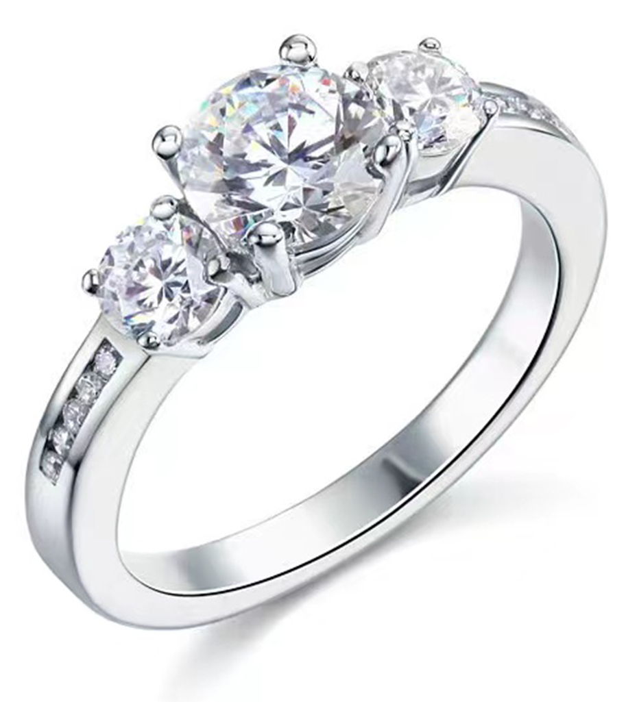 Lykka Casuals multi-stone silver ring 7 mm