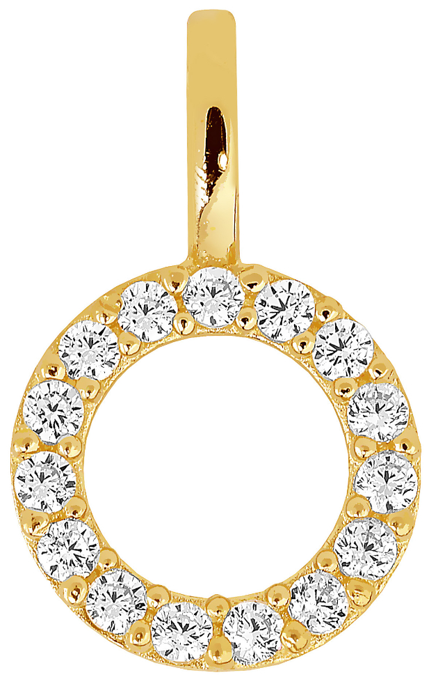 Lykka Casuals round pendant in yellow gold 8,1 mm