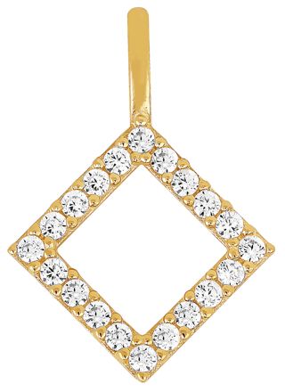 Lykka Casuals Diamond-shaped pendant in yellow gold 8,2 mm