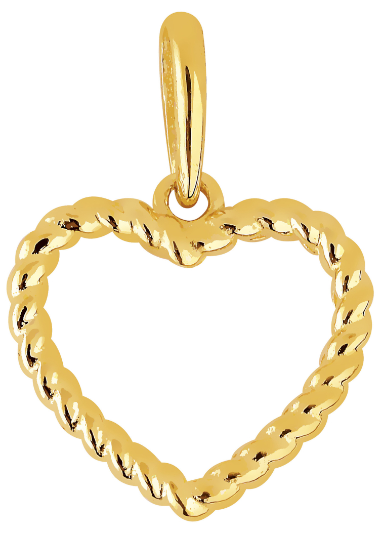 Lykka Hearts open heart gold pendant 
