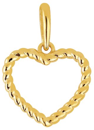 Lykka Hearts open heart gold pendant