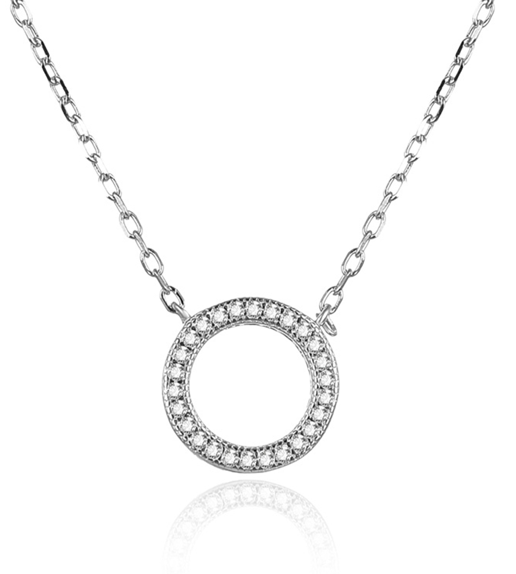 Lykka Casuals round silver necklace