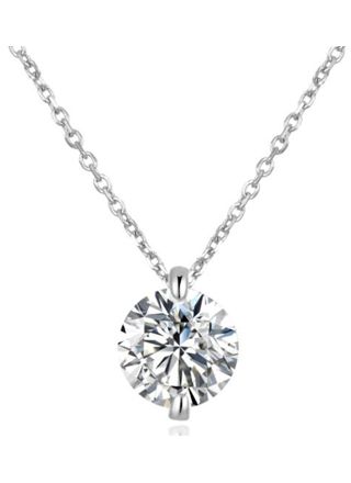 Lykka Casuals solitaire silver necklace 6 mm