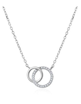 Lykken Casuals two rings silver necklace