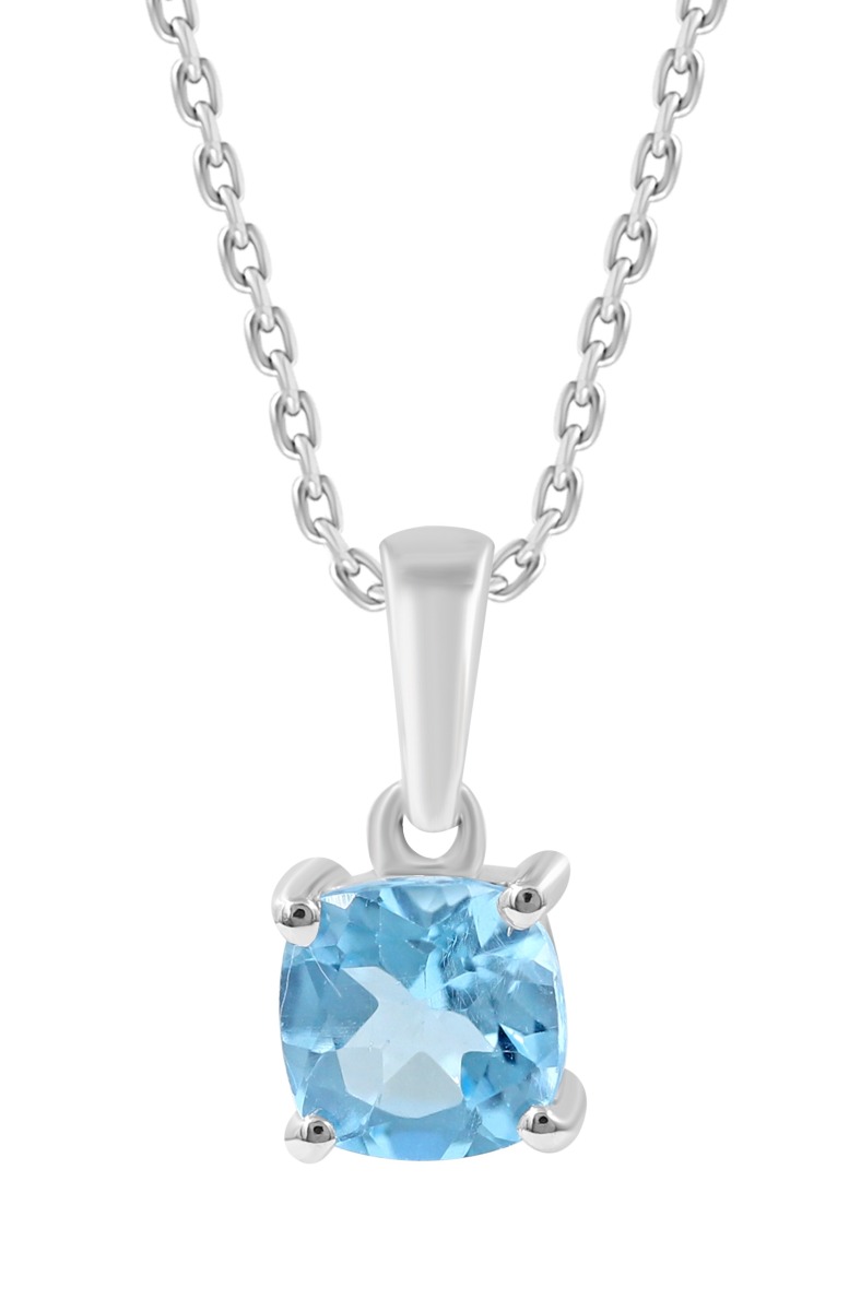 Lykka Elegance topaz solitaire necklace 42+3cm