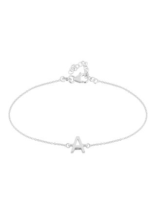 Lykka Symbols initial bracelet silver