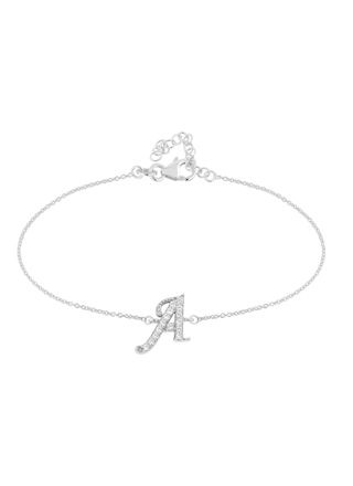 Lykka Symbols initial bracelet silver