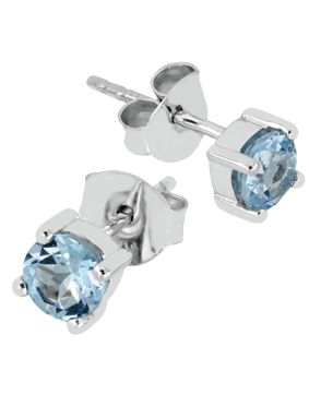 Lykken Casuals silver earrings with topaz