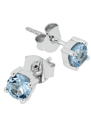 Lykka Casuals silver earrings with topaz
