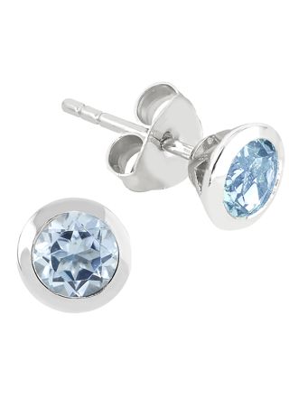 Lykka Casuals topaz silver earrings 