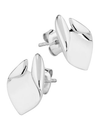 Drop shaped silver earrings 