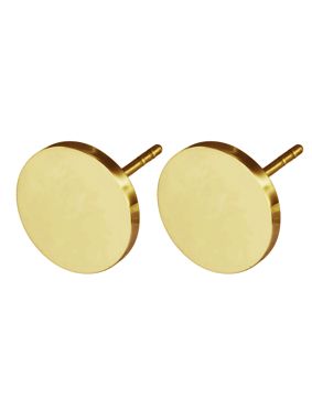 Lykken Trend gold colored stud earrings steel