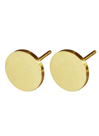 Lykka Strong gold colored stud earrings steel