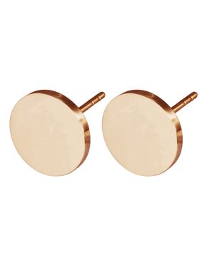 Lykken Trend rosegold colored stud earrings steel