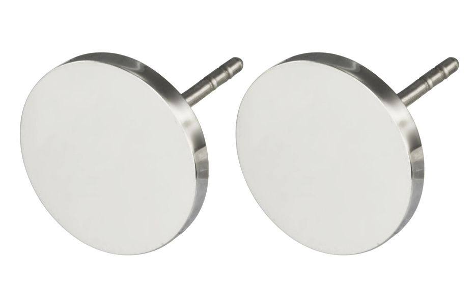 Lykka Strong silver colored stud earrings steel 