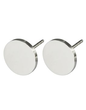 Lykken Trend silver colored stud earrings steel