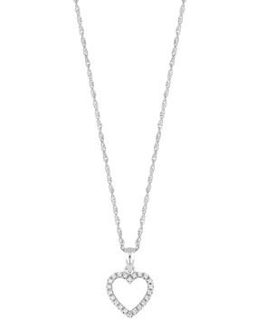 Lykken Hearts open heart silver necklace