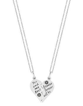 Lykken Hearts Best Friends split heart pendant