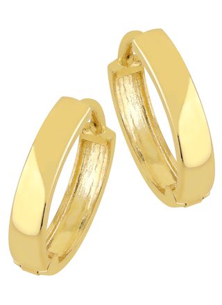 Lykka Casuals smooth gold hoop earrings 12,5 