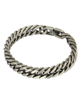 Lykken Strong curb bracelet steel 5 mm