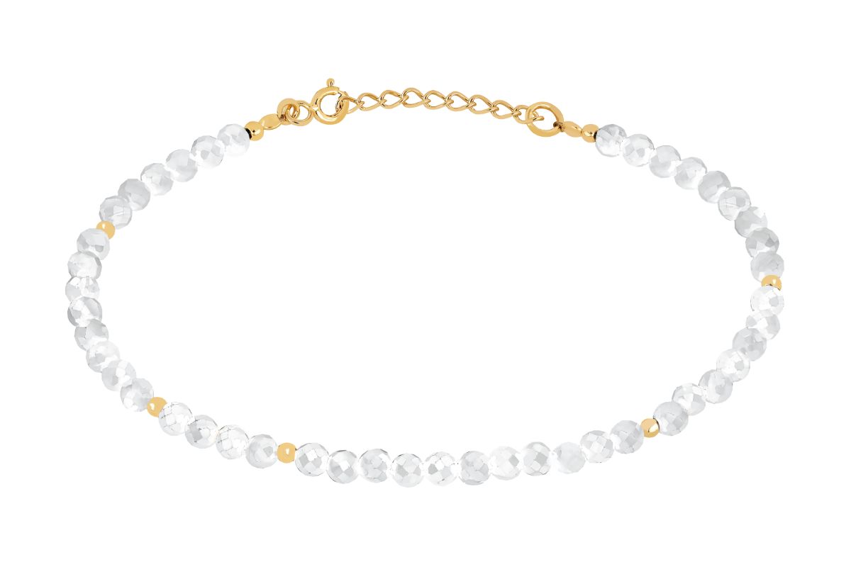 Lykka Casuals gold-plated moonstone-silver-bracelet 