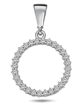 Lykken Casuals round silver pendant