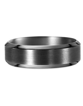 Lykka Strong plain tantalum ring straight-edge 5 mm