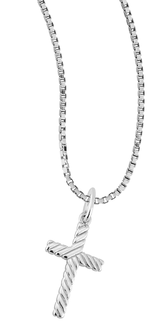 Lykka Crosses cross necklace silver  12 x 21 mm 