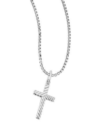 Lykka Crosses cross necklace silver 12 x 21 mm