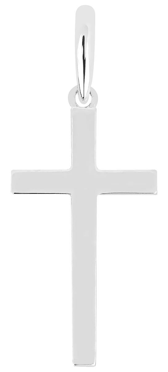 Lykka Crosses plain cross pendant in yellow gold 