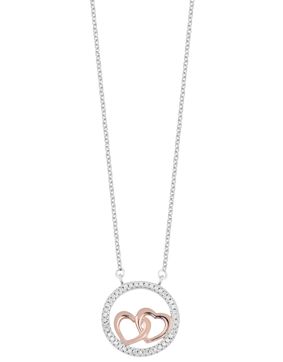 Lykka Hearts heart silver necklace