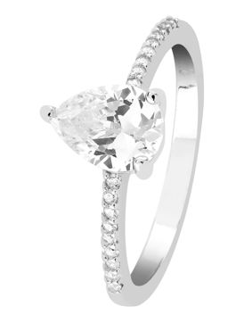 Lykken Casuals multi-stone pear silver ring
