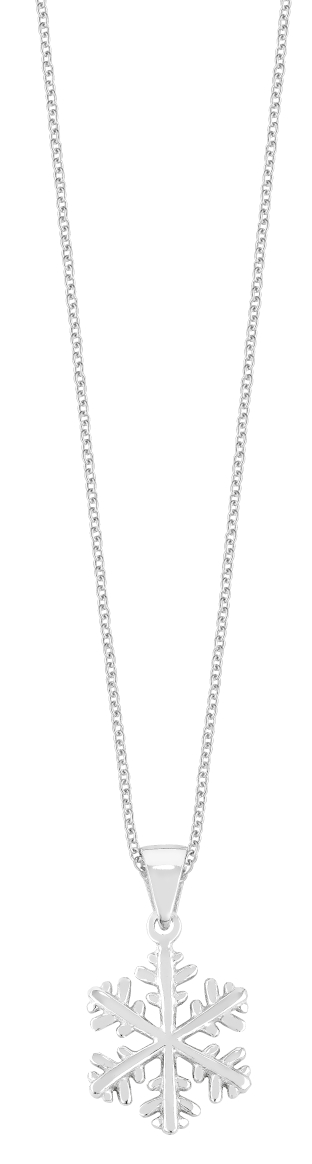 Lykka Symbols snowflake silver necklace