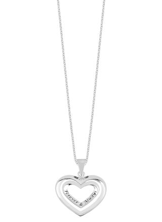 Lykka Hearts heart silver necklace