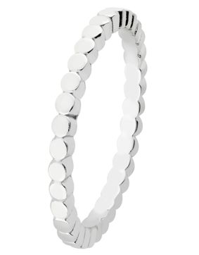 Lykken Casuals beaded silver ring
