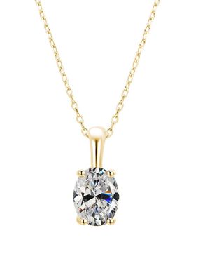 Lykken Symbols Birth stone necklace april 42+3cm